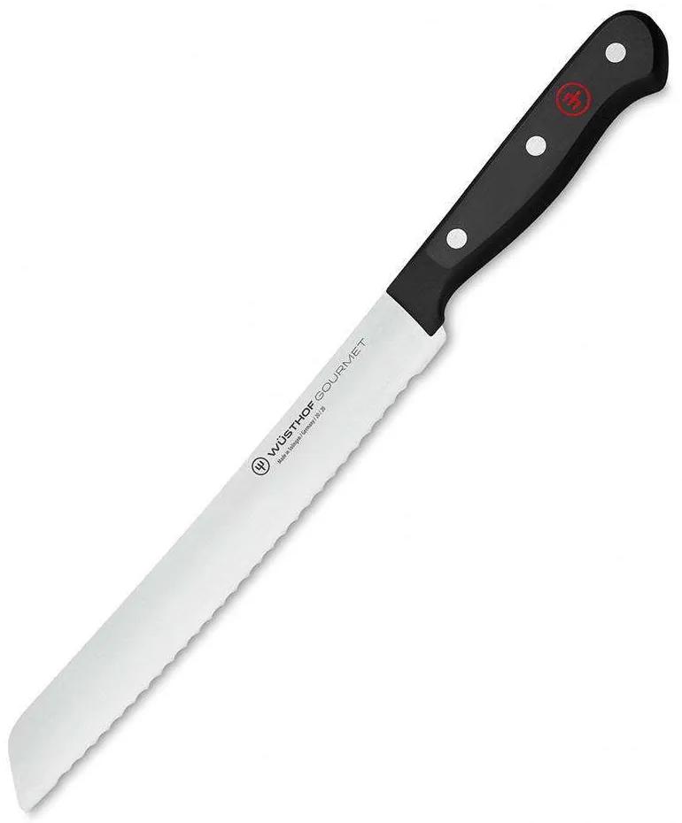 Μαχαίρι Ψωμιού Gourmet 1035045720 20cm Black Wusthof Ανοξείδωτο Ατσάλι