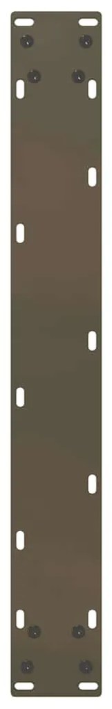 vidaXL Πόδια Τραπεζιού Μπαρ σε Σχήμα U, 2 τεμ., Φυσικό Ατσάλι 60x(100-101) εκ. Ατσάλι