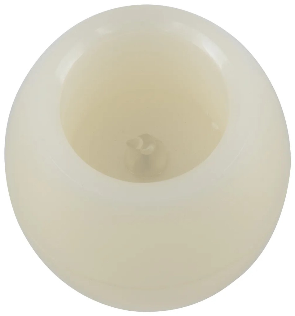 GloboStar® CANDLE 79549 ΣΕΤ 2 x Διακοσμητικά Realistic Κεράκια με LED Εφέ Κινούμενης Φλόγας - Μπαταρίας 12 x CR2032 Θερμό Λευκό 2700K Μπεζ D6 x H5cm