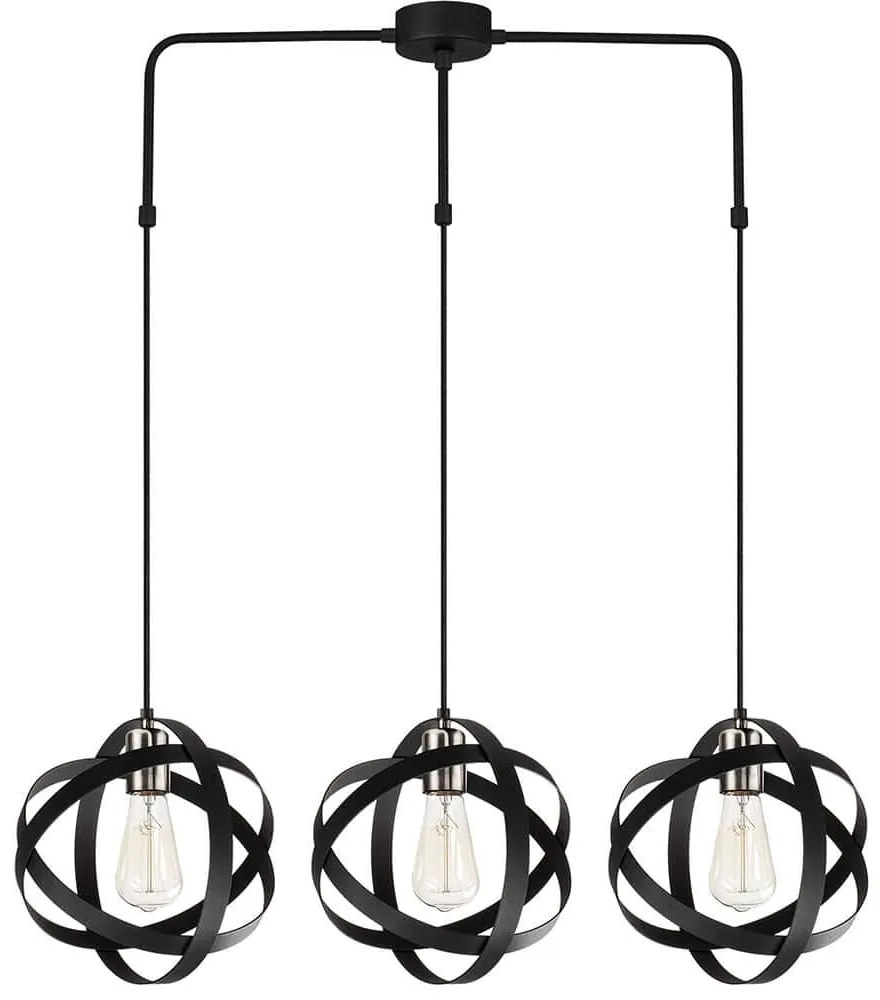 Φωτιστικό Οροφής Gezegen 892OPV1611 89x25x100cm 3xE27 40W Black Opviq