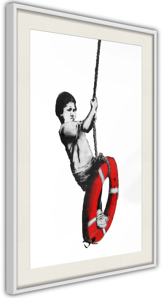 Αφίσα - Banksy: Swinger - 20x30 - Χρυσό - Χωρίς πασπαρτού