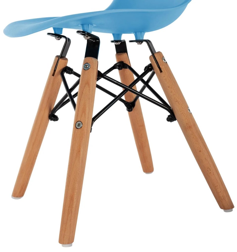 Καρέκλα TWIST KID Παιδική Ξύλινα πόδια Μπλέ 30,5x33x59 εκ. 4αδα 30.5x33x59 εκ.