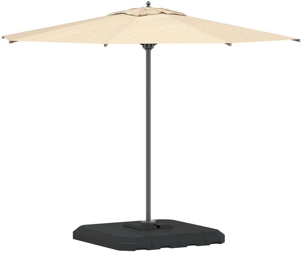 vidaXL Σετ Βάσης Παρασύρτη 4 Τεμαχίων - 130kg Άμμος ή 90kg Νερό