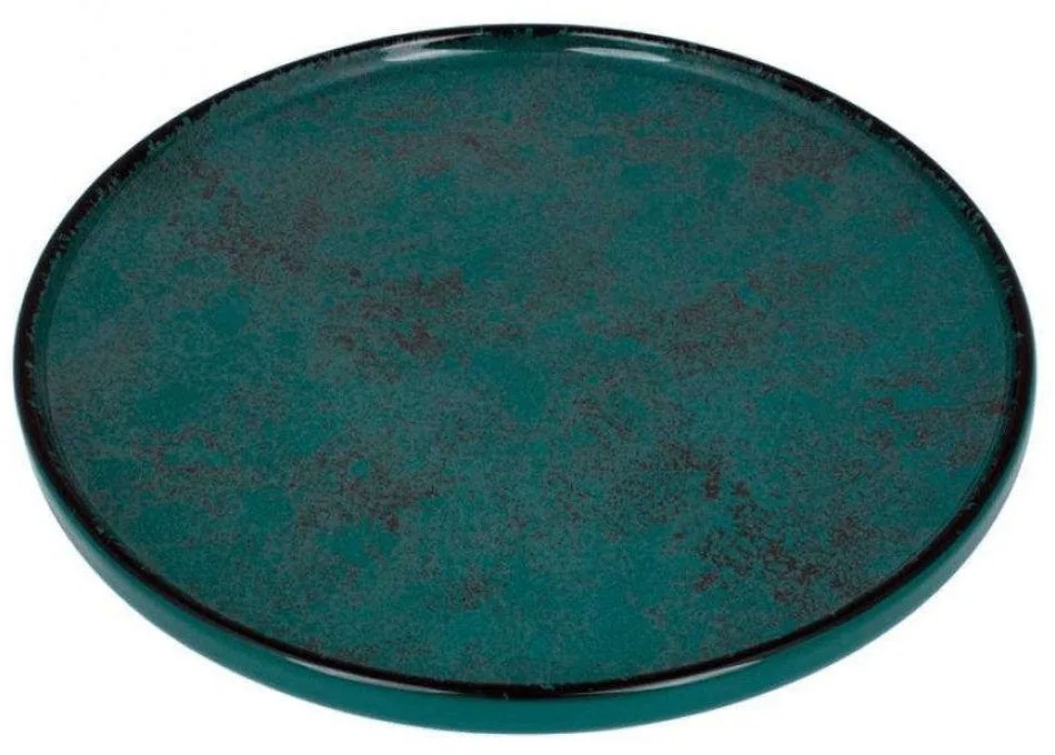 Πιάτο Ρηχό Vertical PR182749922 Φ22cm Turquoise Oriana Ferelli® Πορσελάνη