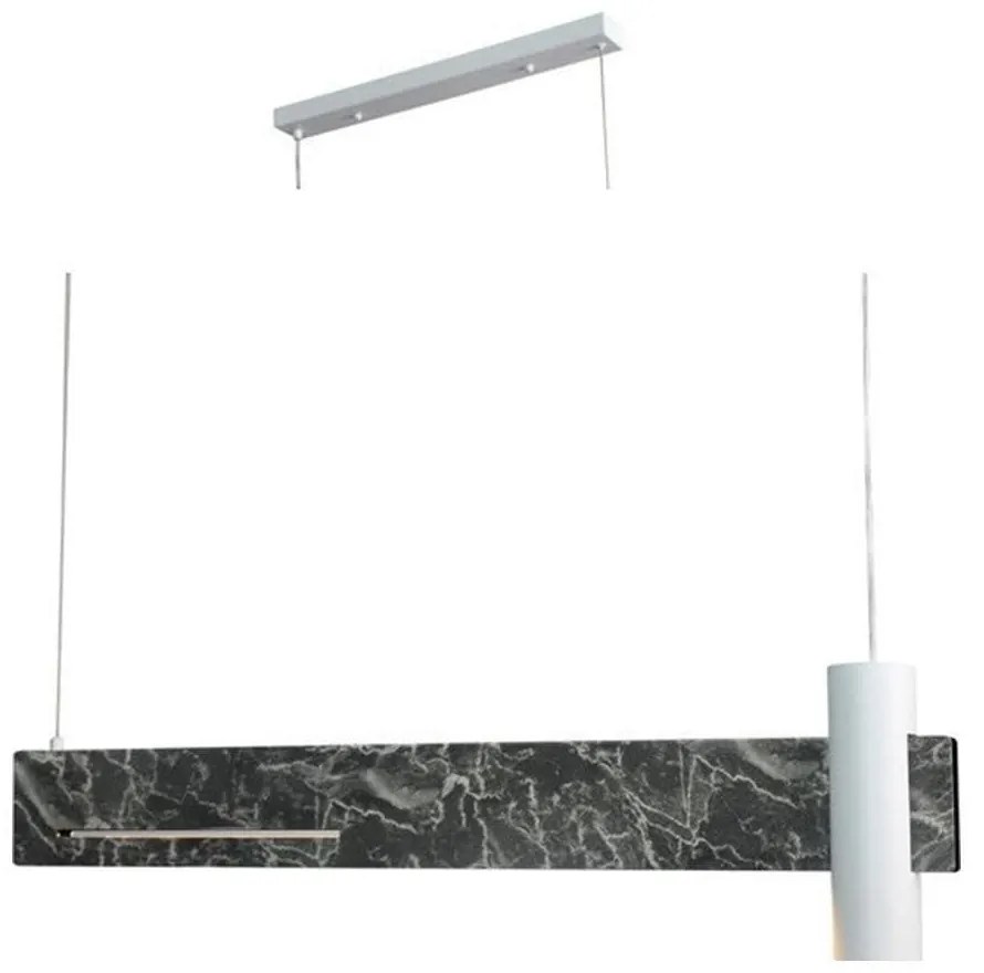 Φωτιστικό Οροφής - Ράγα Led DCR21LEDP90B 1XGU10- 18W Led 3000K 1440lm 90Χ7ΧΗ120 Black Aca Decor Metal