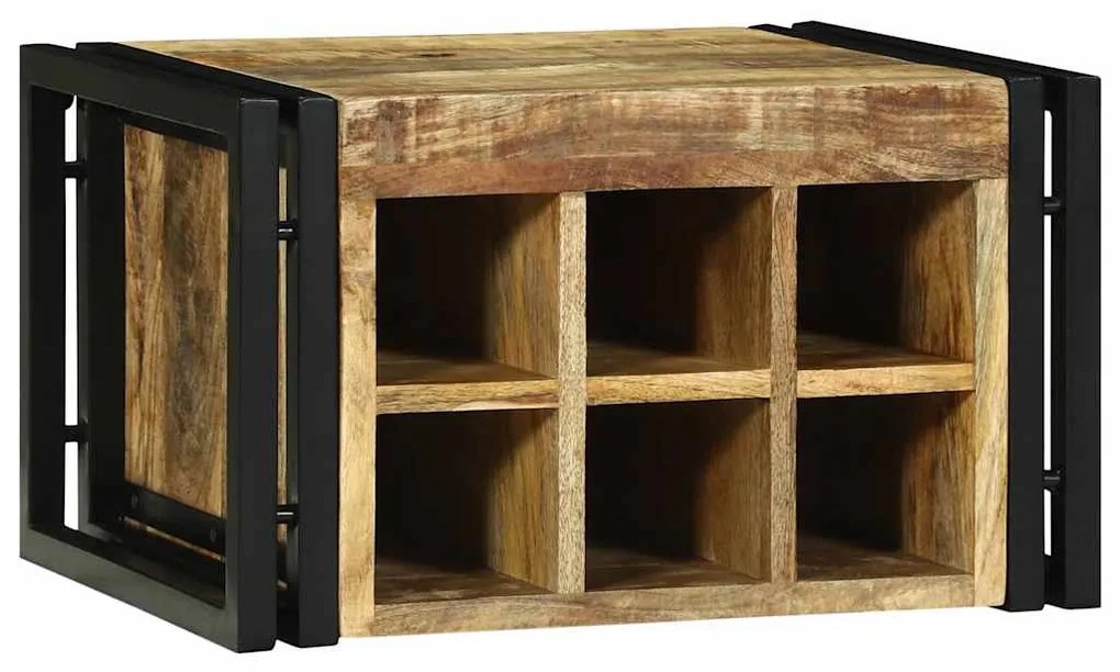 vidaXL Ράφι Κρασιού 2 pcs 46 x 35 x 27,5 εκ. Στερεό ξύλο μάνγκο