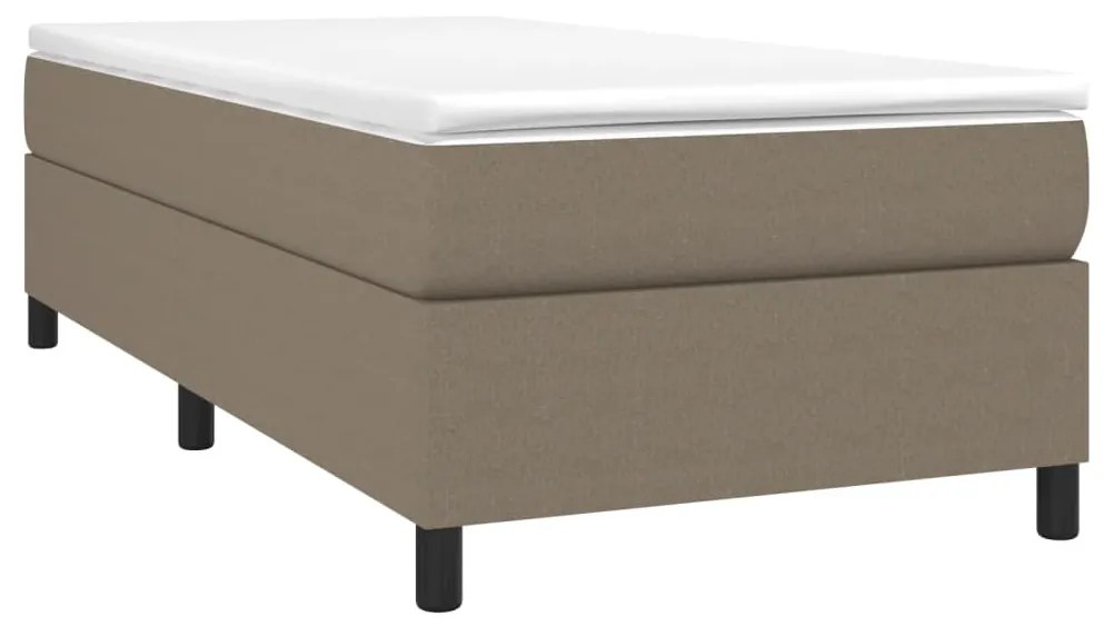 ΚΡΕΒΑΤΙ BOXSPRING ΜΕ ΣΤΡΩΜΑ TAUPE 90X190 ΕΚ.ΥΦΑΣΜΑΤΙΝΟ 3144387