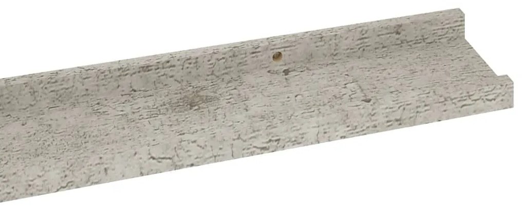 vidaXL Ράφια Τοίχου 2 τεμ. Γκρι Σκυροδέματος 100 x 9 x 3 εκ.