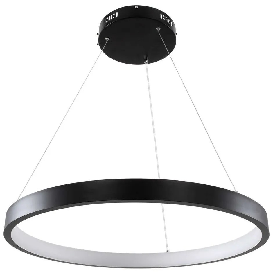 Φωτιστικό Οροφής Nemesis 61158 Led 45W Φ60cm Black GloboStar Metal