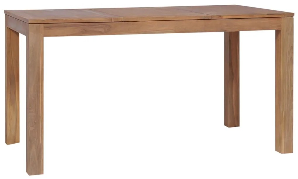 vidaXL Τραπεζαρία 140 x 70 x 76 εκ. Μασίφ Ξύλο Teak / Φυσικό Φινίρισμα