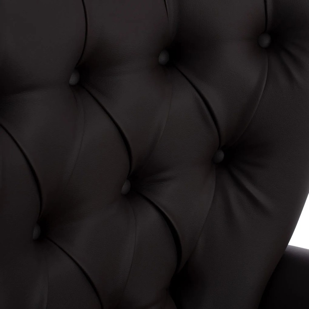 ΠΟΛΥΘΡΟΝΑ ΜΠΕΡΖΕΡΑ Τ. CHESTERFIELD ΣΕ ΧΡΩΜΑ ΚΑΦΕ  87x88x100 εκ. 87x88x100 εκ.