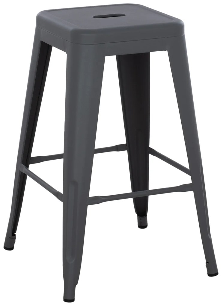 ΣΚΑΜΠΟ ΜΕΣΑΙΟΥ ΥΨΟΥΣ ΜΕΤΑΛΛΙΚΟ MELITA-PRO HM8573.50 ΓΚΡΙ 43x43x67Υεκ. (1 Τεμμάχια)