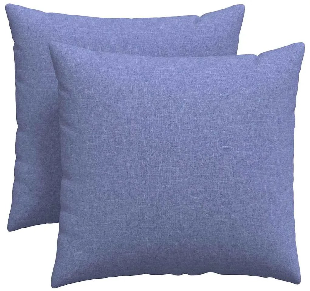 vidaXL Μαξιλάρι Καναπέ 2 pcs Μπλε τζην 45 x 45 cm ύφασμα