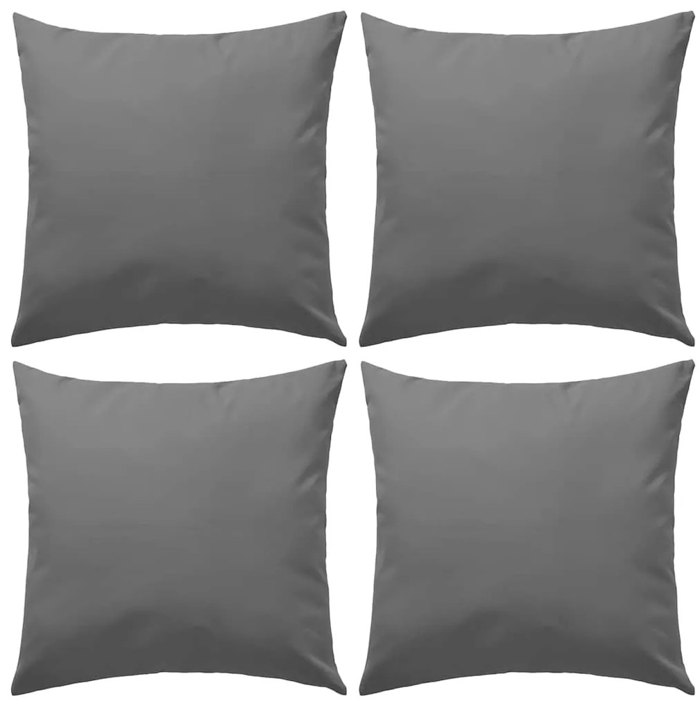 vidaXL Μαξιλάρια Εξωτερικού Χώρου 4 τεμ. Γκρι 45 x 45 εκ.