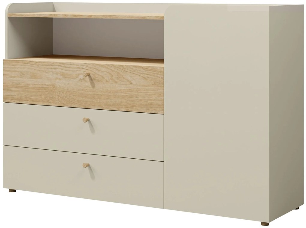 Συρταριέρα Yuki 1D 3S plus-Mpez - 140.00Χ40.00Χ93.00cm