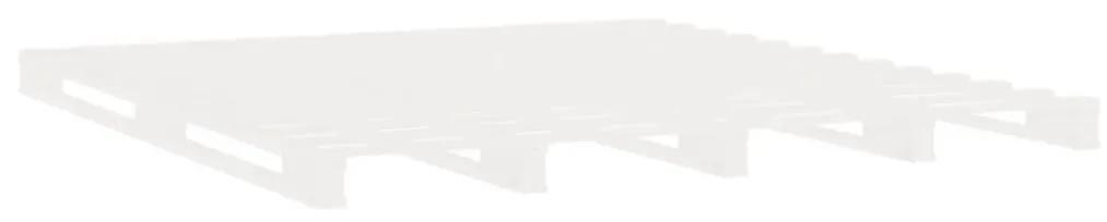 Σκελετός κρεβατιού Λευκό 140 x 200 εκ. από Μασίφ Ξύλο Πεύκου - Λευκό