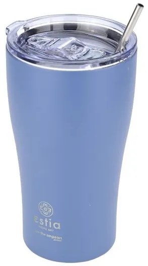 Estia Θερμός Coffee Mug Save The Aegean 500ml Denim Blue 01-23188