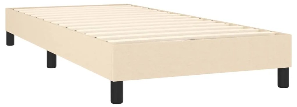 ΚΡΕΒΑΤΙ BOXSPRING ΜΕ ΣΤΡΩΜΑ ΚΡΕΜ 90X190 ΕΚ.ΥΦΑΣΜΑΤΙΝΟ 3126210