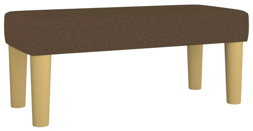 Κρεβάτι Boxspring με Στρώμα Σκούρο Καφέ 120x190 εκ Υφασμάτινο 3270407