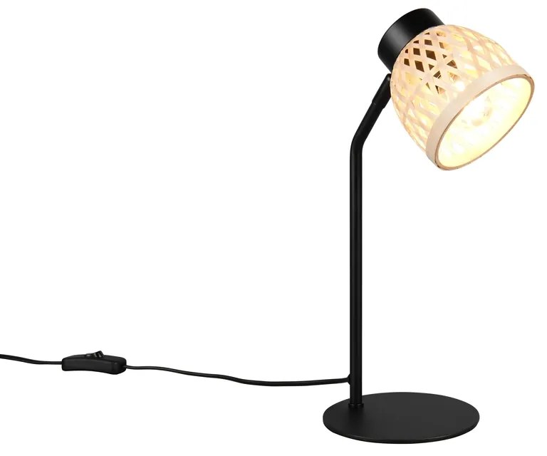 Φωτιστικό Επιτραπέζιο Reality Lighting -RL LAURENT R56091032 Μαύρο Ματ (Black Mat)