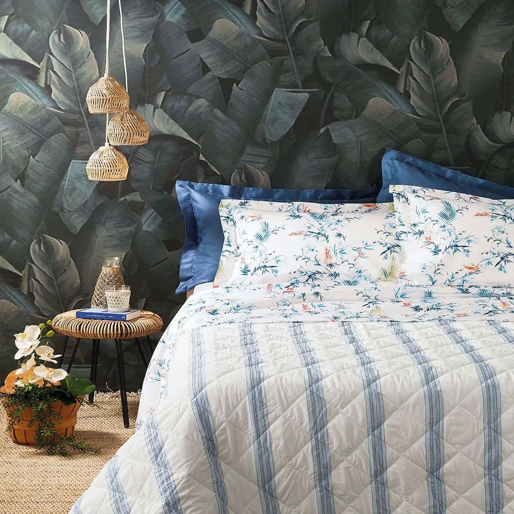 Σεντόνια Σετ 4τμχ Kuta B1 Blue Zucchi King Size 250x280cm 100% Cotton