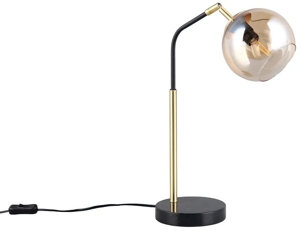 Φωτιστικό Επιτραπέζιο Paxton 516900180 Φ14x28x45cm 1xE14 10W Black-Gold Trio Lighting