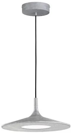 Κρεμαστό Φωτιστικό Οροφής LED Μέταλλο Slim Η250 Φ45 Fischer Honsel-860025-Γκρι 860025