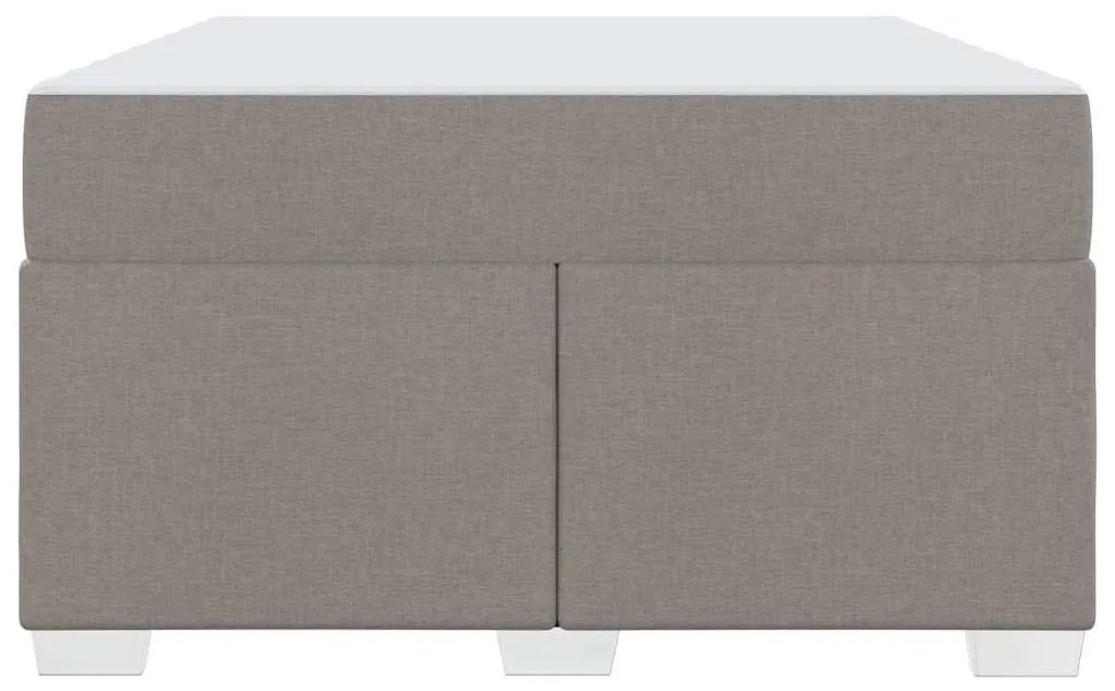 vidaXL Σκελετός Κρεβατιού Taupe 120 x 190 cm ύφασμα