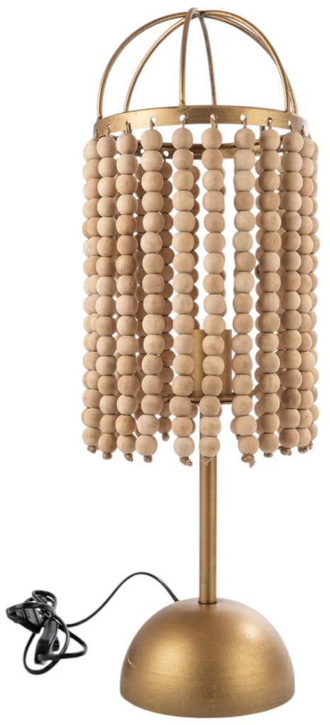 Φωτιστικό Επιτραπέζιο Μεταλλικό-Bamboo Χρυσό 19x19x33/61εκ. Zen Collection 25.16.51595