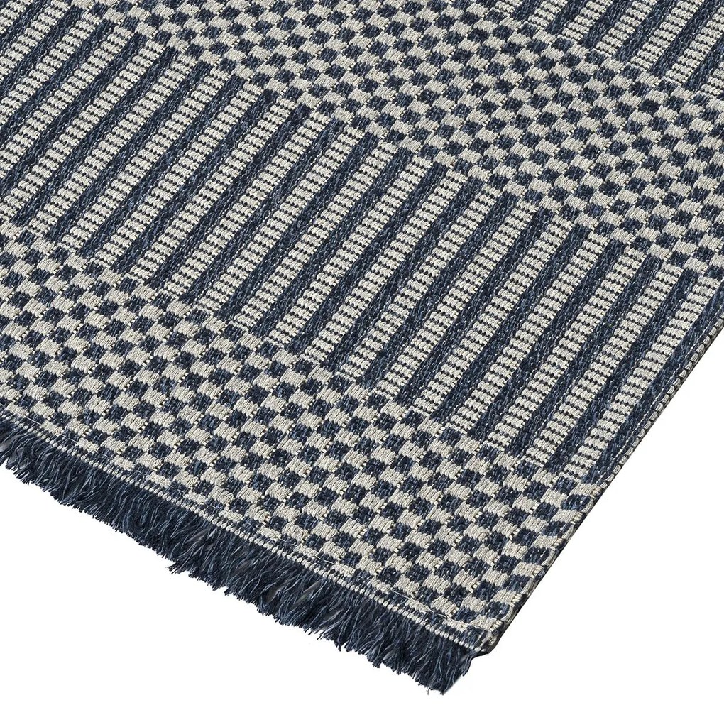 Χαλί βαμβακερό Cocotton 9229 Γκρι,Μπλε 125x180      Beauty Home
