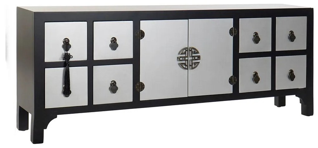 Τραπέζι Τηλεόρασης με Συρτάρια DKD Home Decor Ανατολικó Ξύλο MDF (130 x 24 x 51 cm)