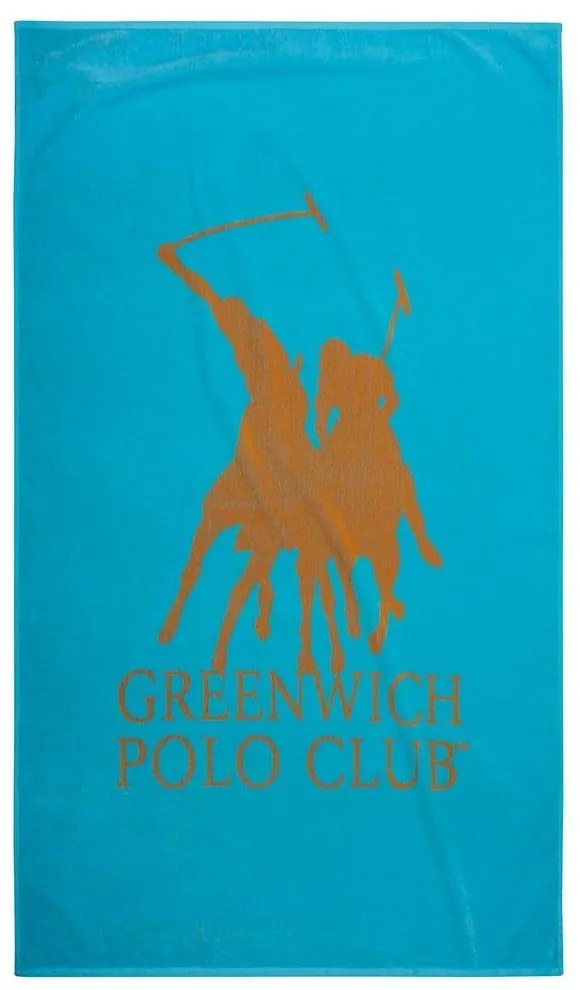 Πετσέτα Θαλάσσης 3785 Turqoise Greenwich Polo Club Θαλάσσης 90x170cm 100% Βαμβάκι