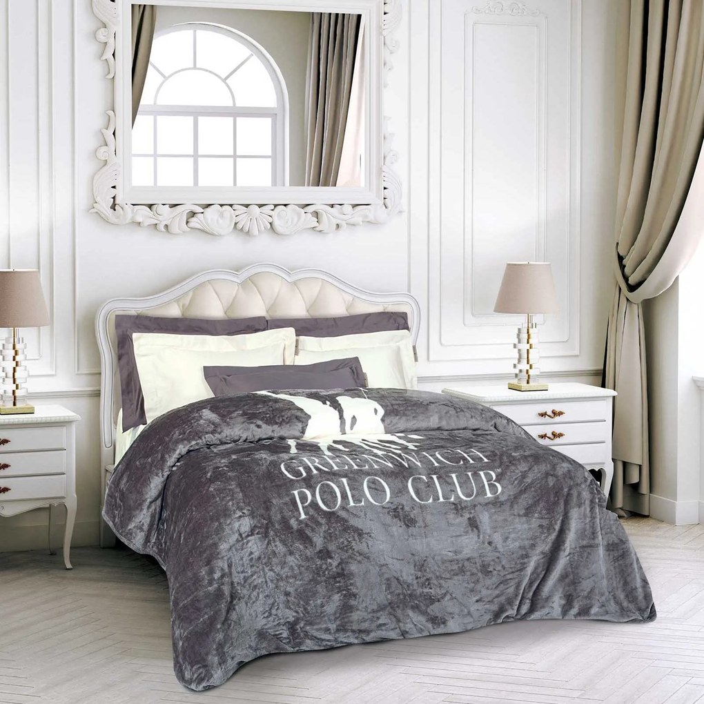 ΥΠΕΡΔΙΠΛΗ ΚΟΥΒΕΡΤΑ 220x240cm GREENWICH POLO CLUB - FLEECE 3489