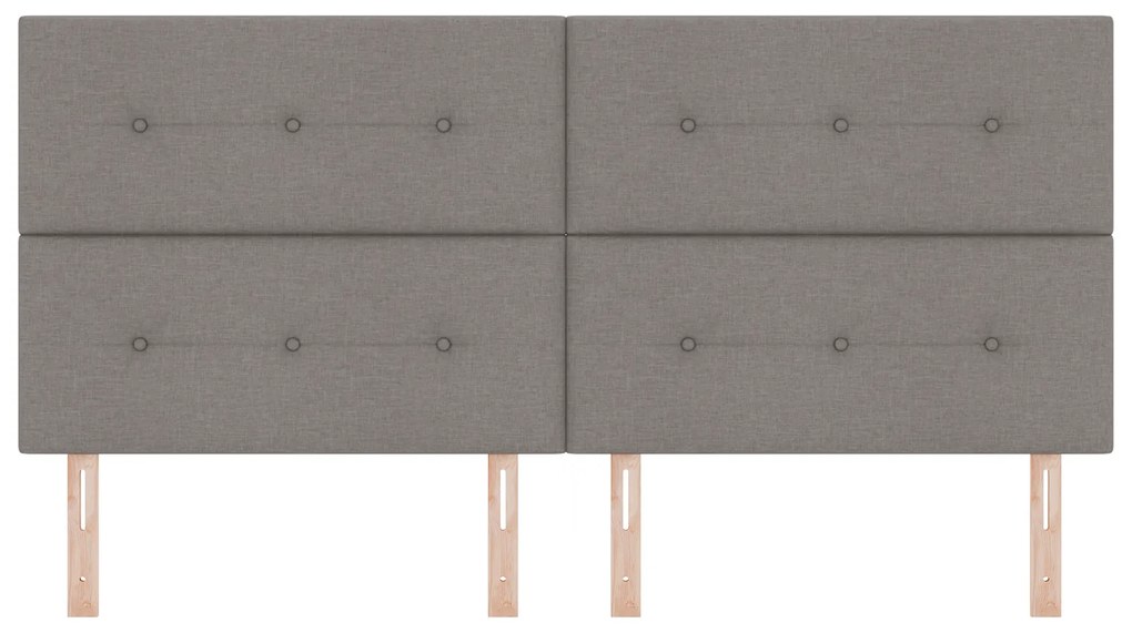 vidaXL Κεφαλάρι Ρυθμιζόμενο Ύψος με κεφαλάρι Taupe 200 cm ύφασμα