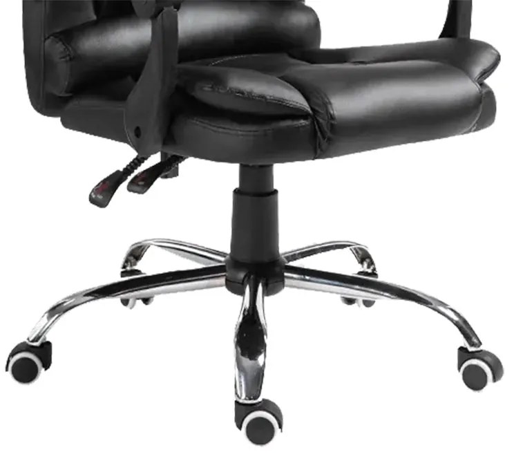 Καρέκλα γραφείου διευθυντή Benett pakoworld μαύρο pu 62x48x110εκ