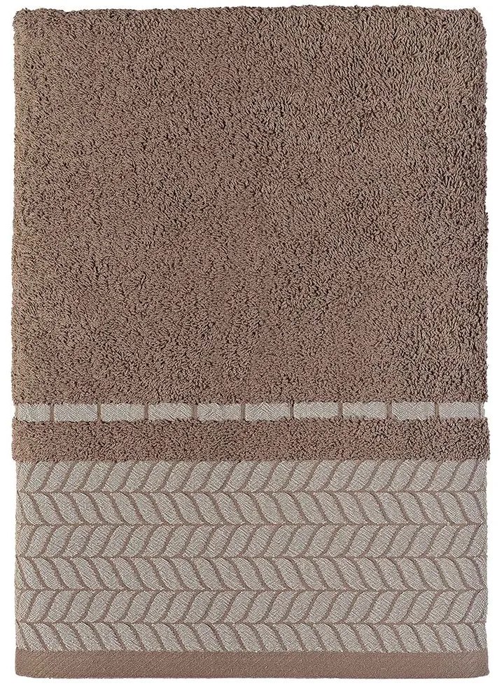 Πετσέτα Frond Brown Madi Χεριών 30x50cm 100% Cotton