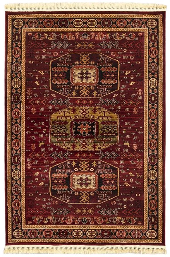 ΧΑΛΙ PERSIA 6057 BURGUNDY ΜΕ ΚΡΟΣΣΙ - 080X150  NewPlan