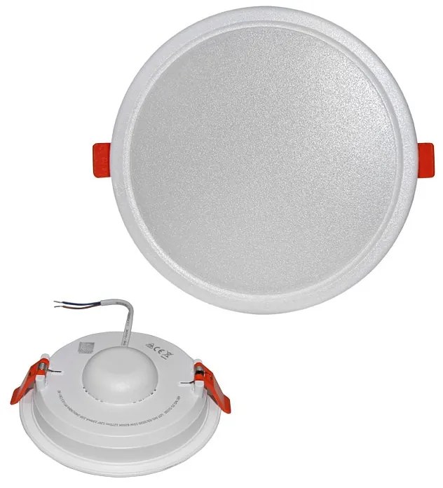Adeleq Led Φωτιστικό Ψευδοροφής Στρόγγυλο Πλήρες 15W 3000K 120° Λευκό 21-111500