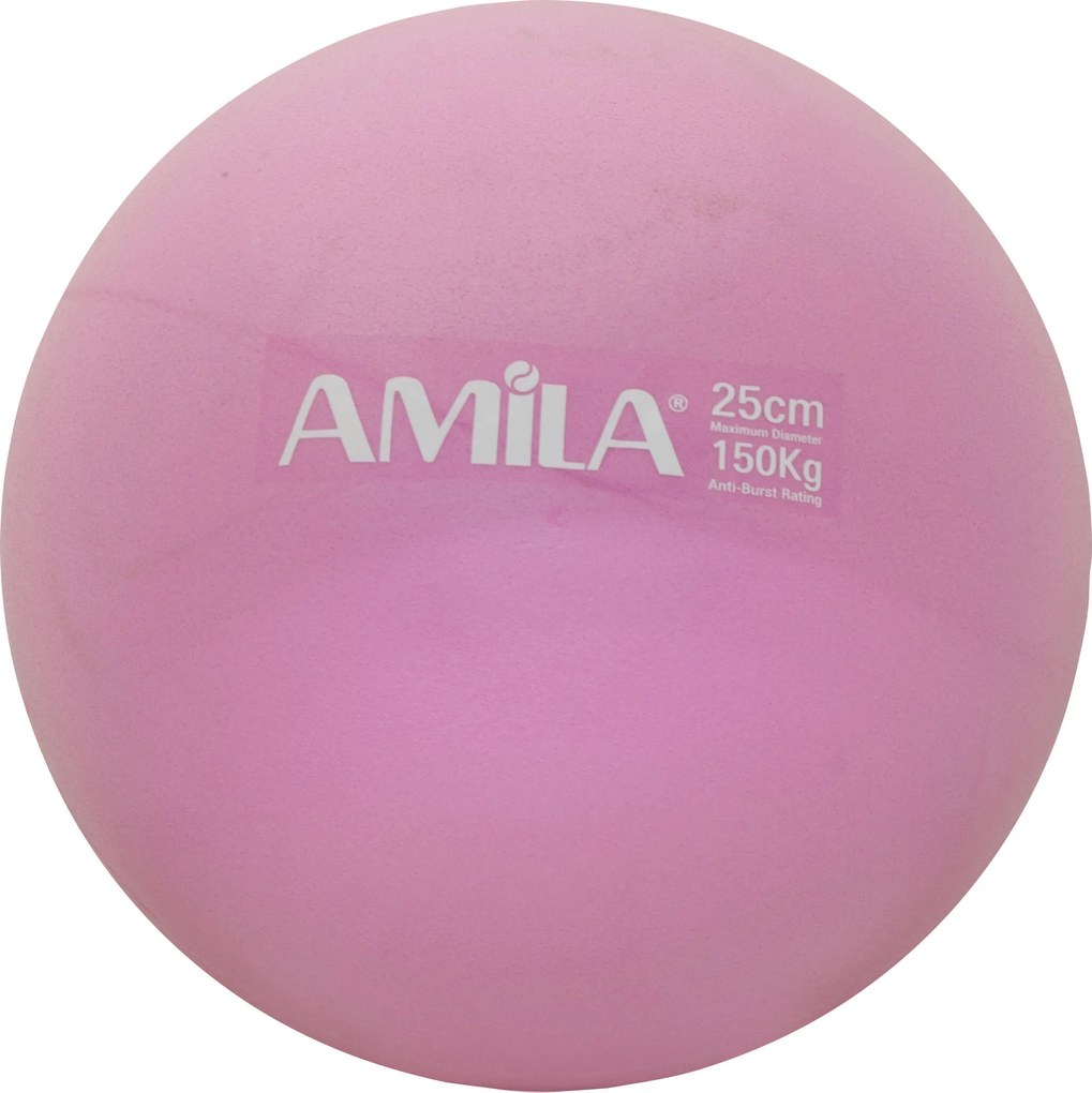 Amila Μπάλα Pilates 25cm Ροζ, bulk (95820)