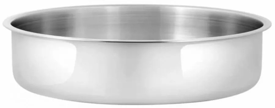 Ανοξείδωτο στρογγυλό βαθύ ταψί Βιομάρ 800036 με διάμετρο 36cm