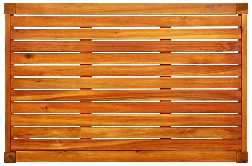 vidaXL Παγκάκι Κήπου με Τραπέζι και Υποπόδια από Μασίφ Ξύλο Ακακίας