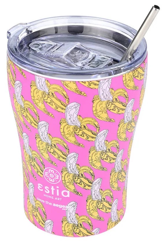 ESTIA ΘΕΡΜΟΣ COFFEE MUG SAVE THE AEGEAN 350ml BANANA SWIRL