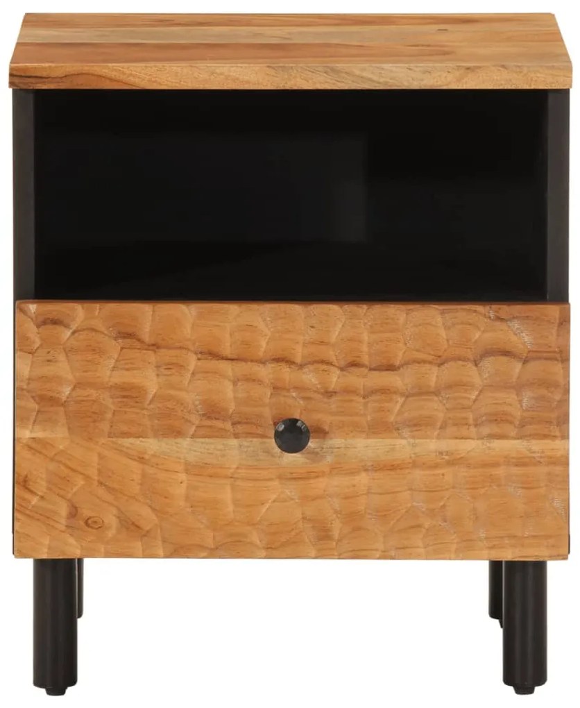 vidaXL Κομοδίνα 2 τεμ. 40 x 33 x 46 εκ. από Μασίφ Ξύλο Ακακίας