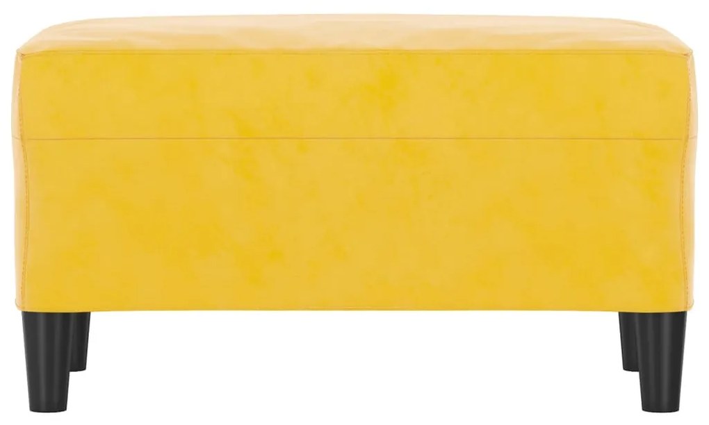 Πάγκος Κίτρινο 70 x 35 x 41 εκ. Βελούδινος 349403