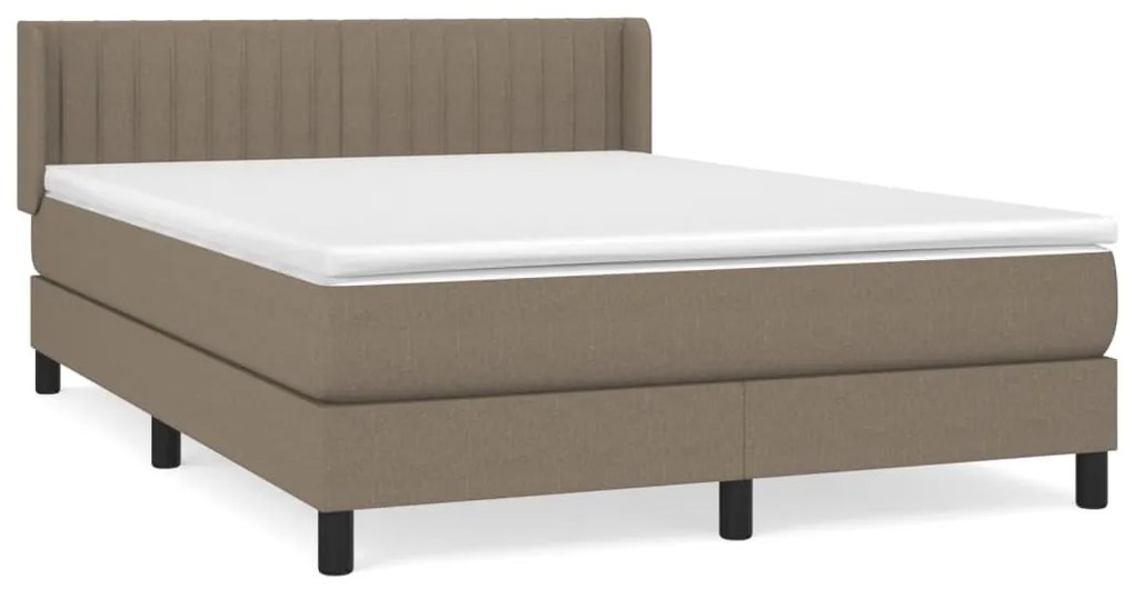 ΚΡΕΒΑΤΙ BOXSPRING ΜΕ ΣΤΡΩΜΑ TAUPE 140X200 ΕΚ. ΥΦΑΣΜΑΤΙΝΟ 3129877