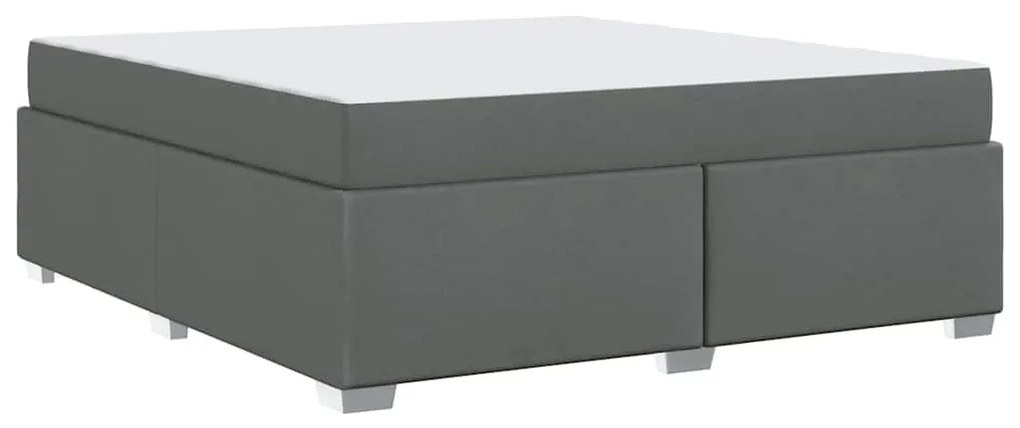 vidaXL Σκελετός Κρεβατιού Σκούρο γκρι 180 x 200 cm ύφασμα