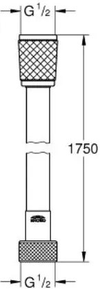 Σπιράλ ντουζ Grohe Relexa Flex-Μήκος: 175 εκ.-Ashmi