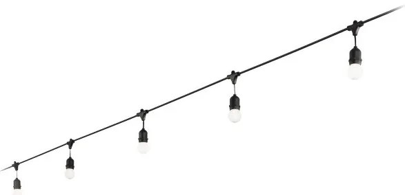 Αδιάβροχη Γιρλάντα 4m 5xE27 Μαύρο IP44 Fiesta 159836 Ideal Lux 159836