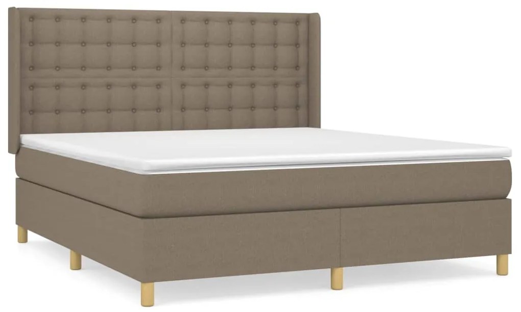 ΚΡΕΒΑΤΙ BOXSPRING ΜΕ ΣΤΡΩΜΑ TAUPE 160X200 ΕΚ. ΥΦΑΣΜΑΤΙΝΟ 3132325