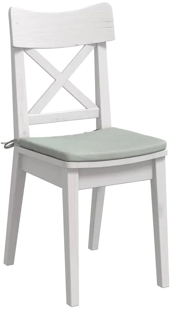 vidaXL Μαξιλάρια καθισμάτων 4 pcs Ανοιχτό γκρι 40 x 40 x 3 cm Βελούδο